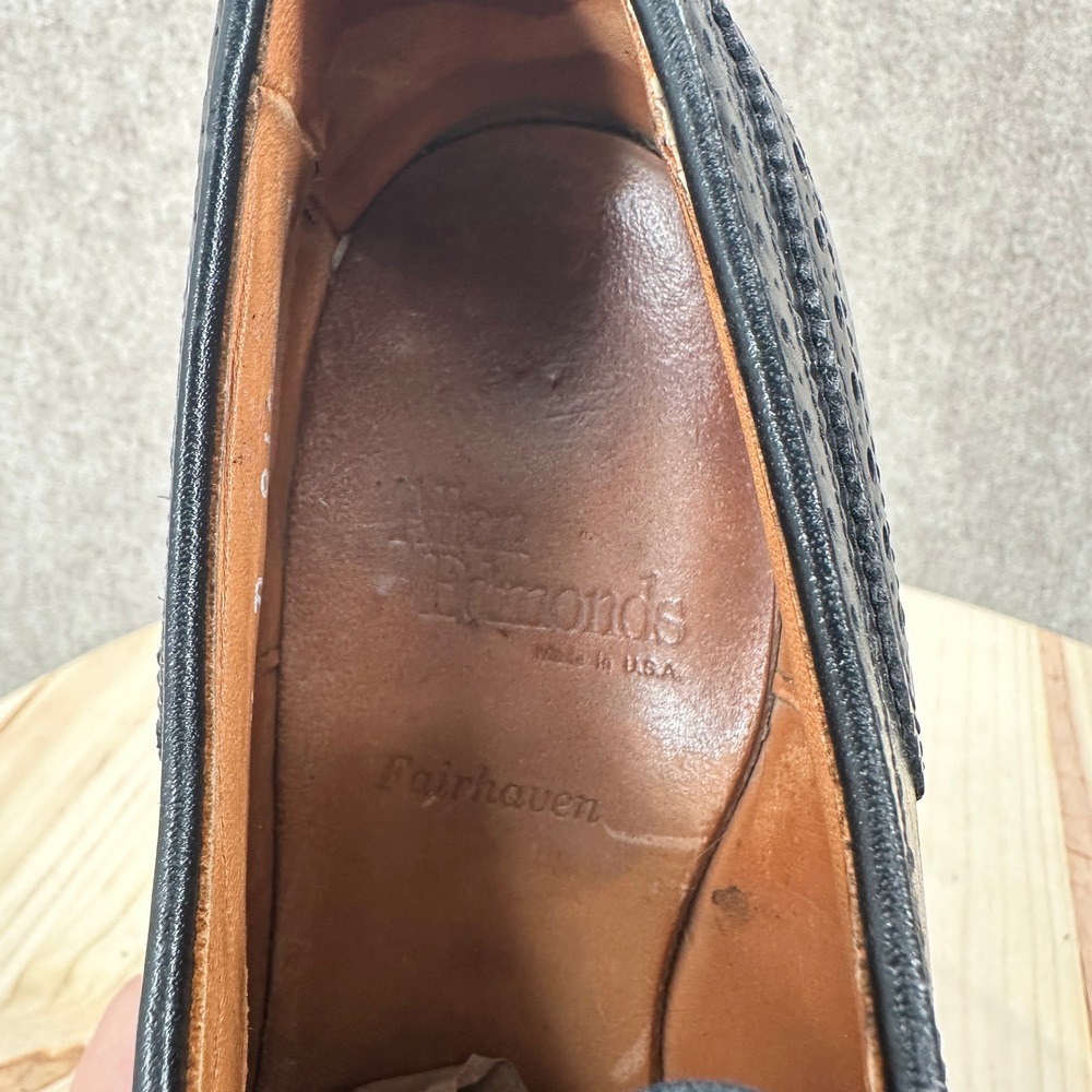Allen Edmonds Fairhaven Leather Wingtip Brogue Oxford Dress Shoes Mens 8.5 D - Picture 11 of 15